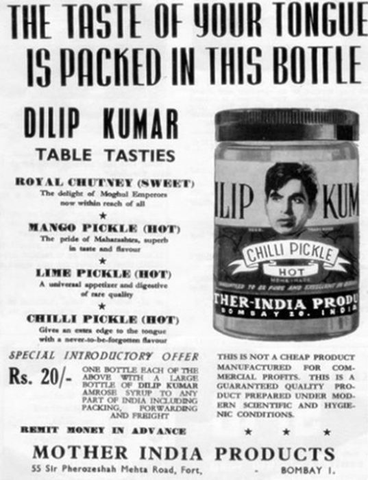 Vintage Print Ads Featuring Bollywood Stars