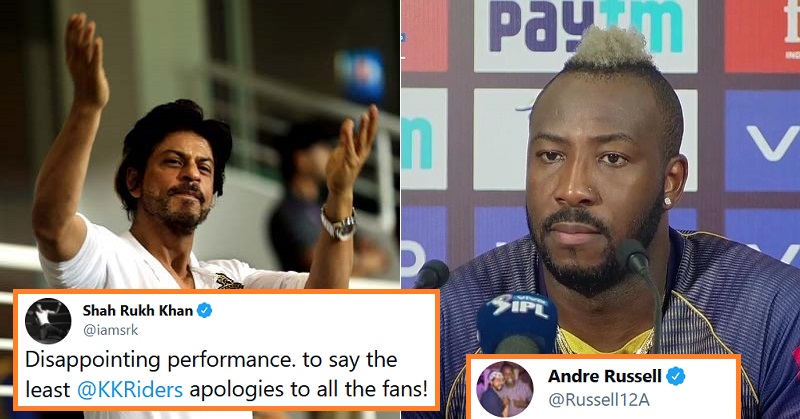 Andre Russell responds to SRK tweet