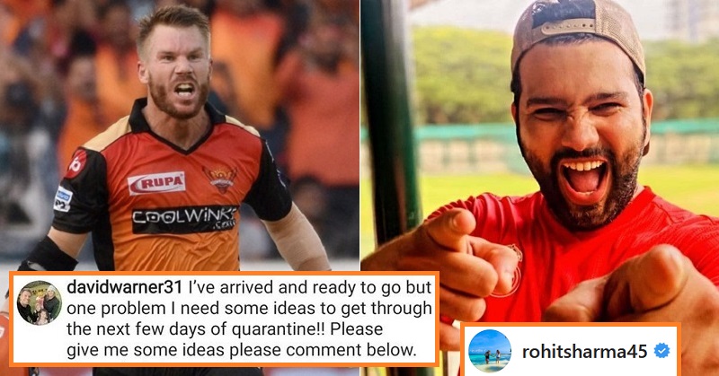 Rohit Sharma Roasts David Warner