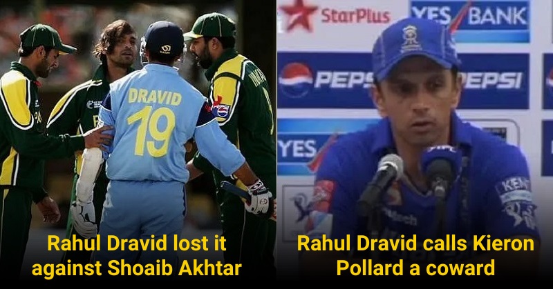 Times when Rahul Dravid Got Angry