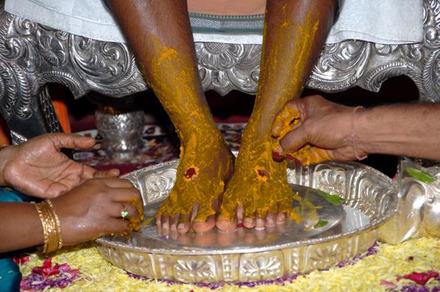 tamil wedding Pada Puja