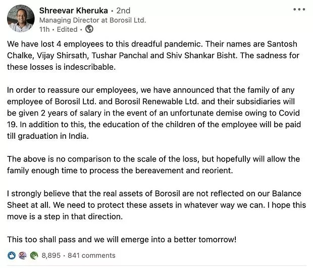 Companies taking care of employees