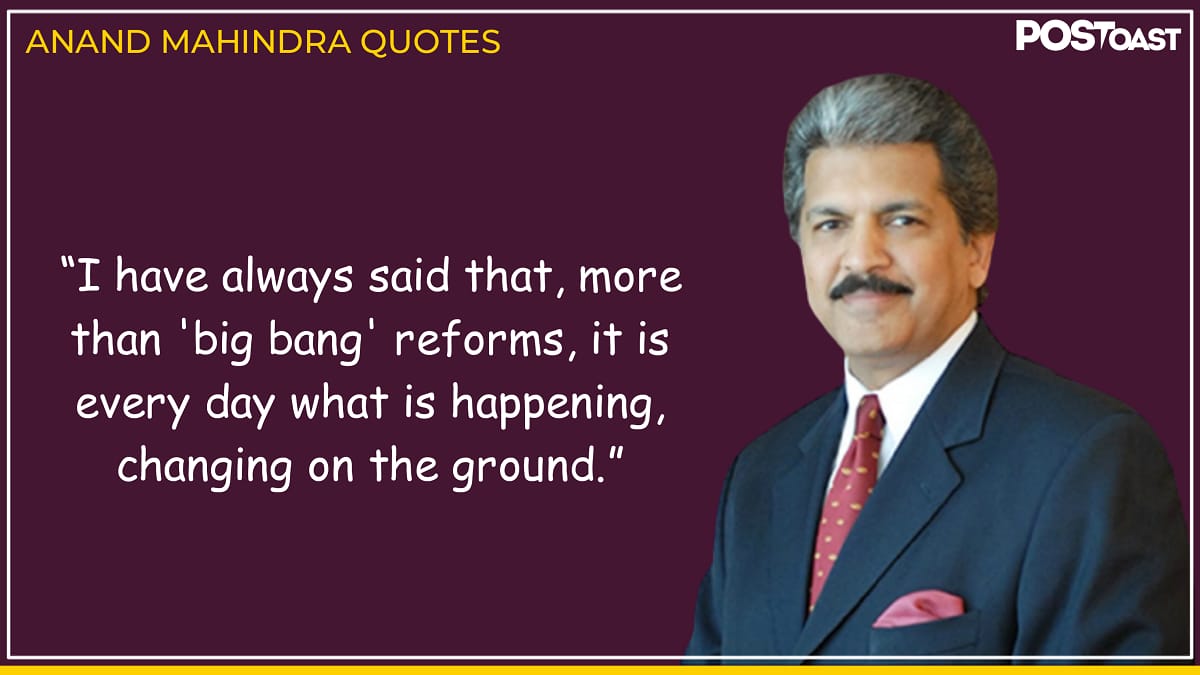 Best quotes by anand mahindra