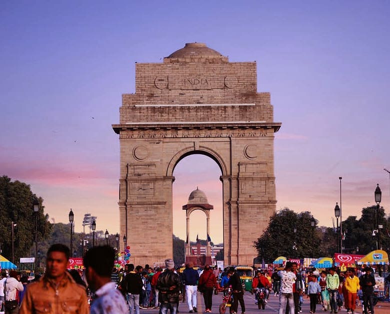 India Gate in evening