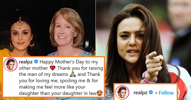 preity zinta Mothers day wish