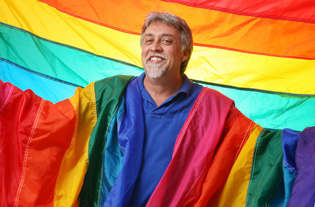 Gilbert Baker designed Gay Pride Flag