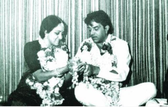 Hema Malini And Dharmendra wedding photo