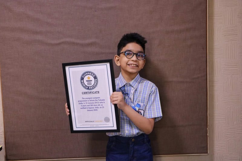 Arham Om Talsania - World youngest programmer