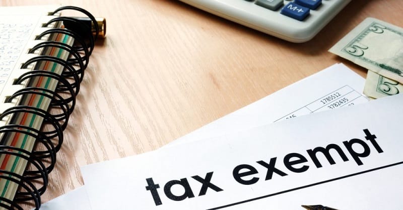 Conditions for tax exemptions