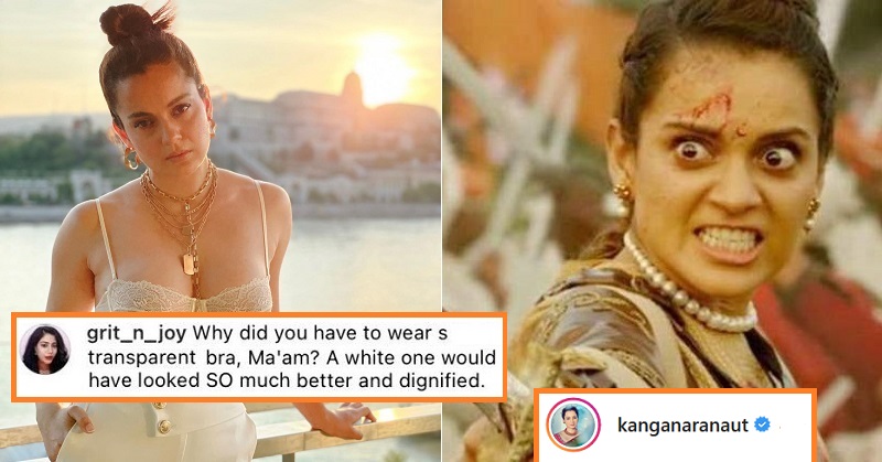 Kangana Ranaut Bralette Troll