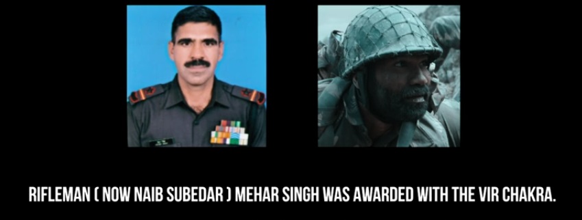 Real Life Starcast Of Shershaah_Rifleman Mehar Singh