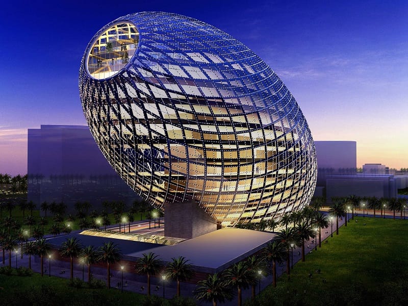 Amazing buildings in India - Cybertecture Egg Office Building, Mumbai