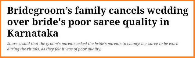 Bridegroom’s family cancels wedding over bride's poor saree quality in Karnataka