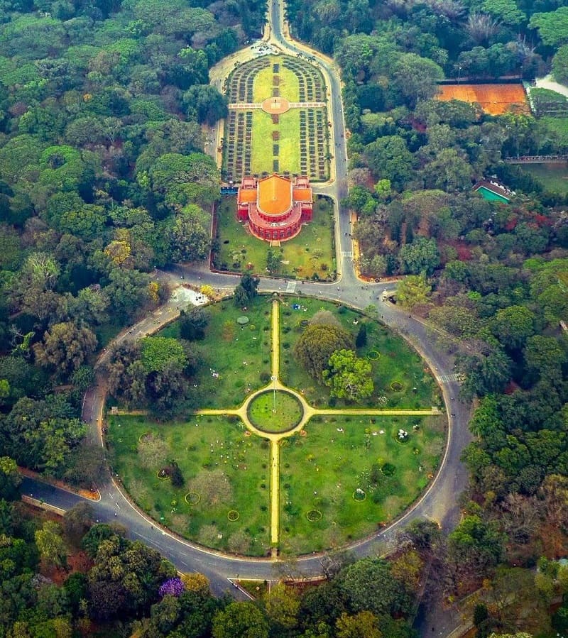 Cubbon Park Aerial view