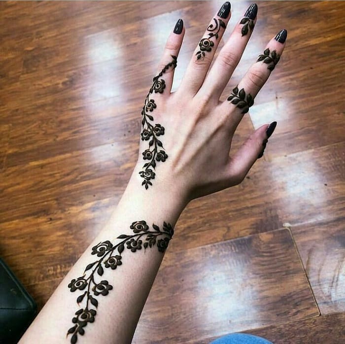 Easy mehndi designs minimal henna