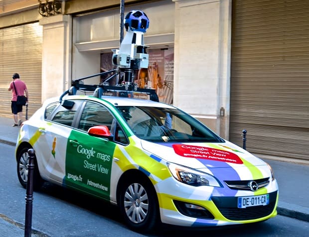 Google maps car