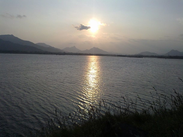 Sunset At Rayalacheruvu lake