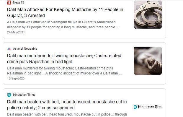 dalit man moustache killed