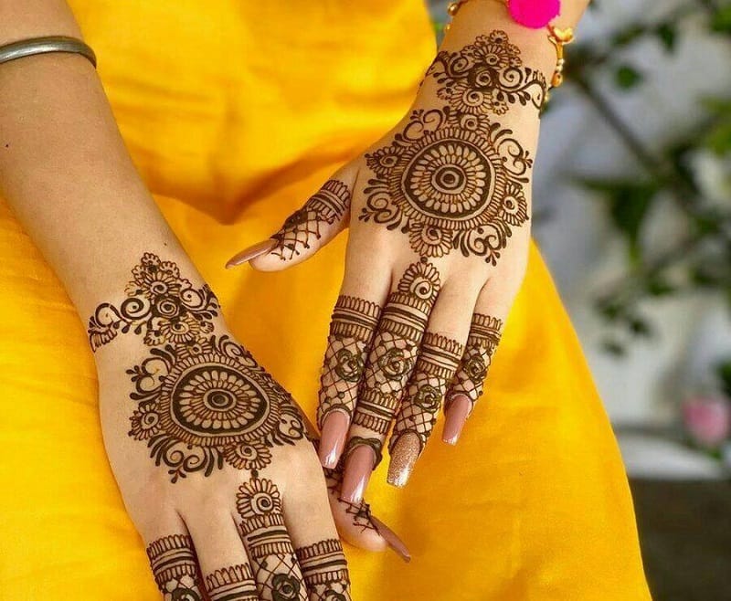 easy back hand gold ki Mehndi design||new simple Arabic jewellery Mehndi  trick||latest henna design - YouTube