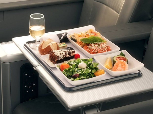 food on an airplane