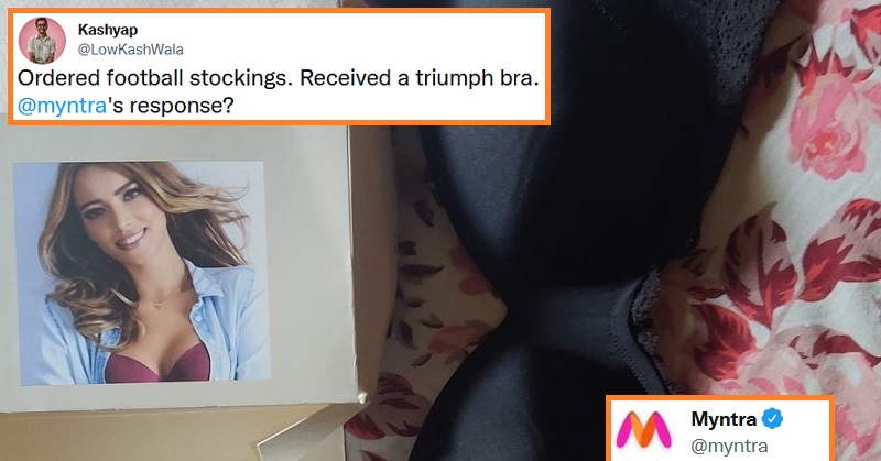 Myntra sends bra instead of football socks