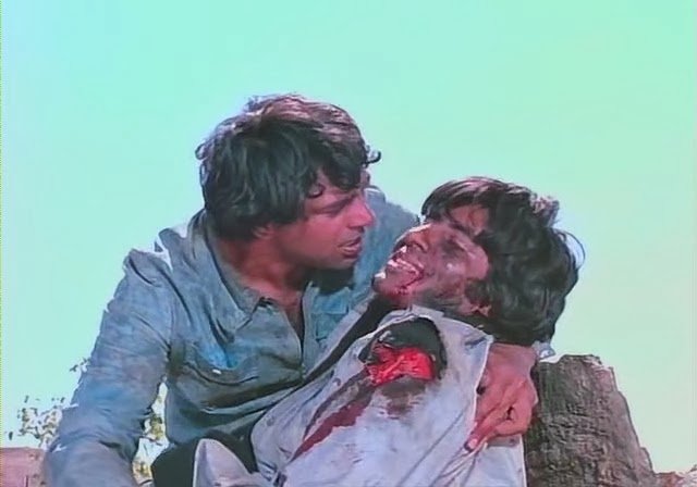 sholay death scene