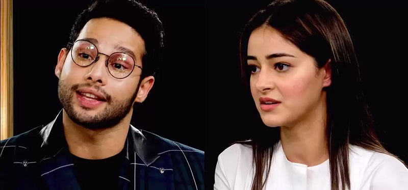 siddhant chaturvedi and ananya pandey during an interview