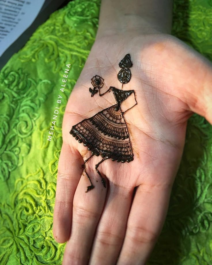 simple mehndi designs for front hands