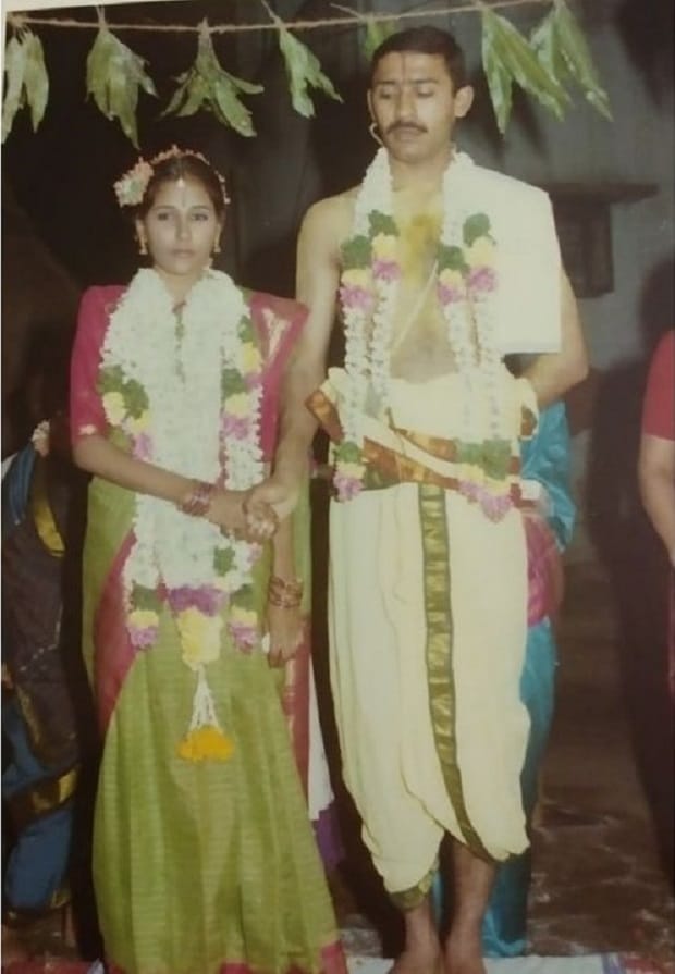 Major Padmapani with wife