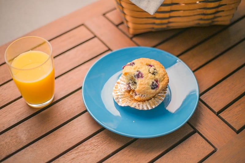 Bad food combinations- Muffins and Juice