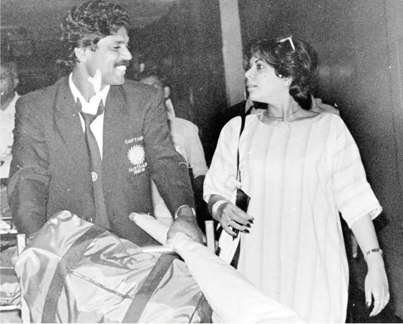 Kapil Dev with wife Romi