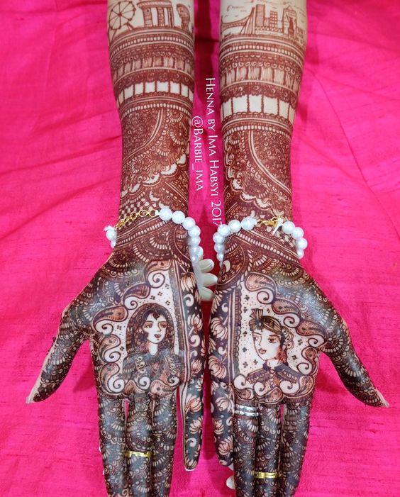 Marwari bridal mehndi design