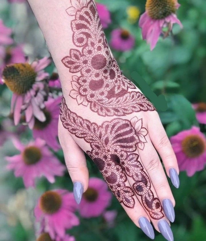 simple mehndi design for wedding