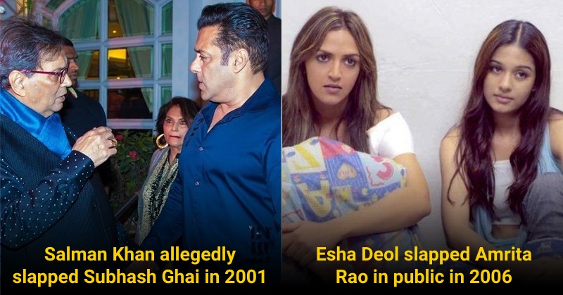 Bollywood celebrities slap stories