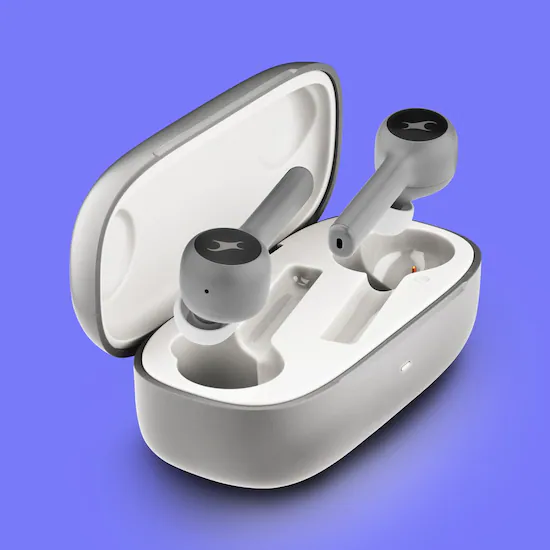 Reflex Tunes - Truly Wireless Grey Earbuds