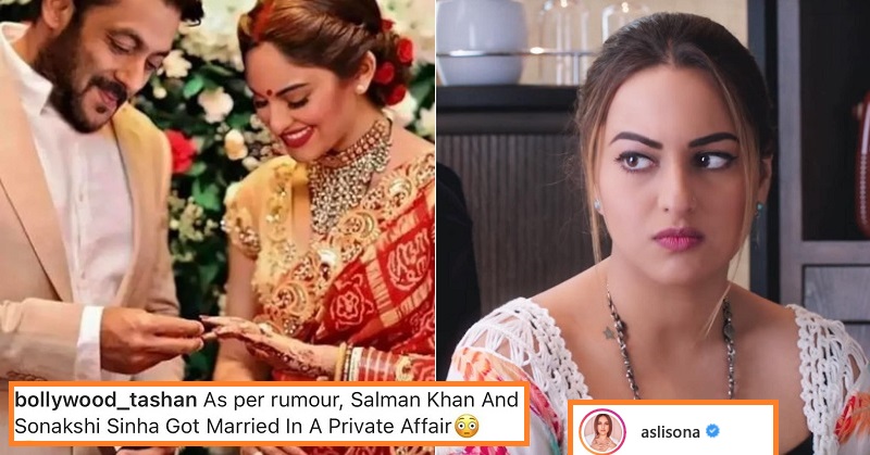 Sonakshi Sinha Reply To Her Viral Wedding Picture With Salman Khan