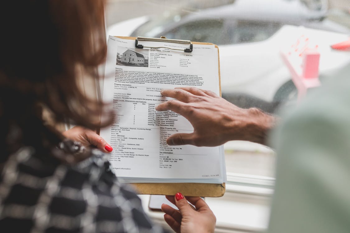 Person holding document