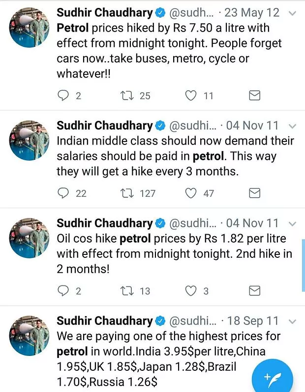 Sudhir Chaudhary on Petrol Price