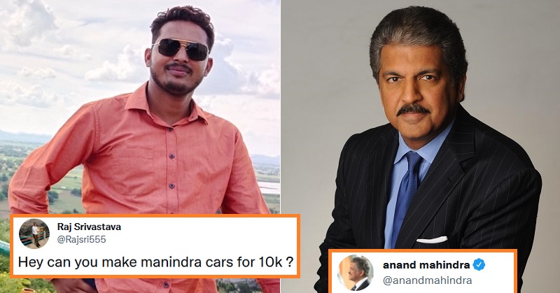 Anand Mahindra ars For ₹10k reply
