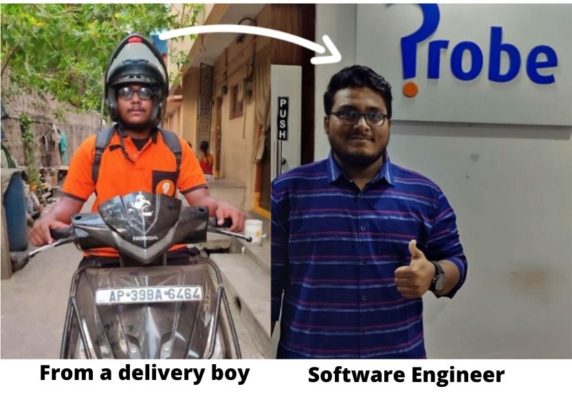 Delivery boy to software engineer