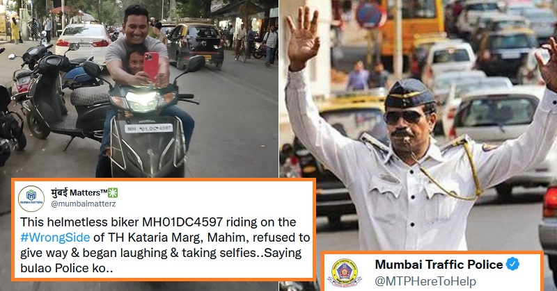 Mumbai traffic police reply twitter