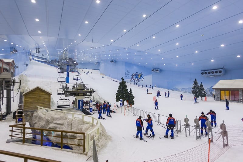 Resort with indoor skiing dubai
