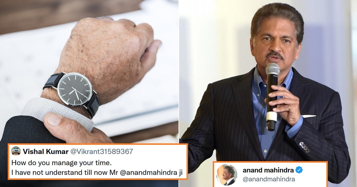 Anand mahindra work time balance reply