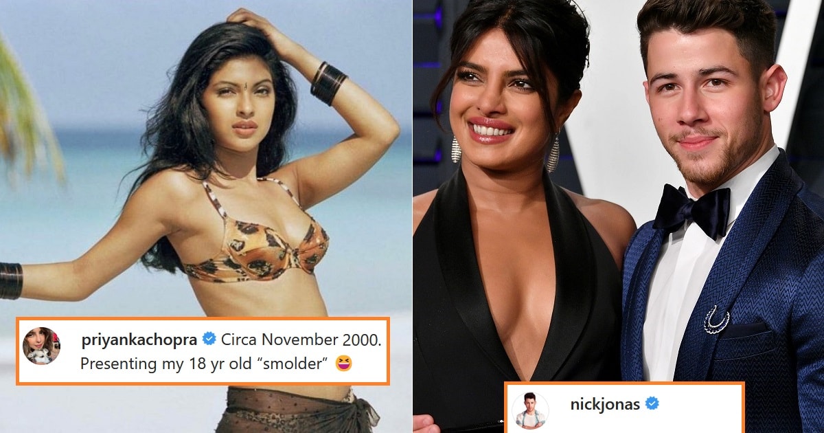 Nick Jonas reaction on Priyanka Chopra bikini pic from 2000