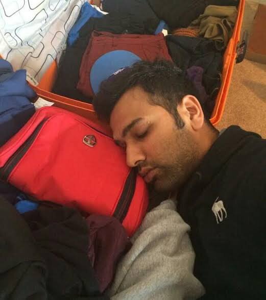 rohit sharma loves to sleep