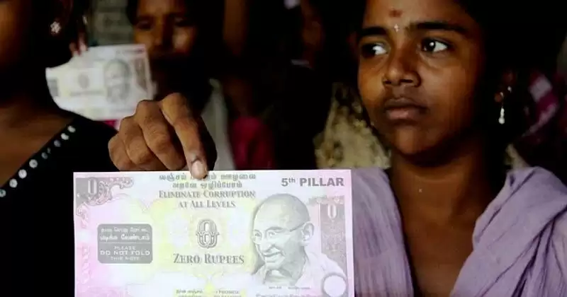 zero rupee note in India