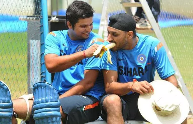 Harbhajan and Raina