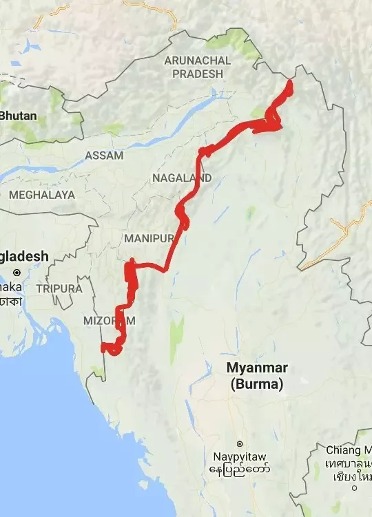 India Myanmar border