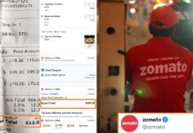 Zomato reply on food bill difference