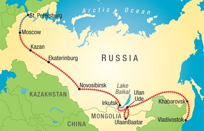 world’s largest train route russia